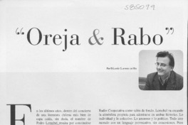 "Oreja & Rabo"  [artículo] Eduardo Guerrero del Río