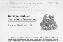 Enrique Lihn, el poeta de la desaventura  [artículo] Ana María Lazo M.