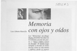 Memoria con ojos y oídos  [artículo] Luis Alberto Mansilla