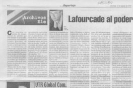 Lafourcade al poder  [artículo] Jorge Loncón