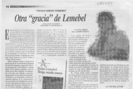 Otra "gracia" de Lemebel  [artículo] Ana Luisa Gálvez P. <y> Eduardo Valenzuela G.