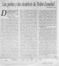 Las perlas y las cicatrices de Pedro Lemebel  [artículo] Oscar Aguilera