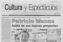 Patricio Manns habla de sus nuevos proyectos