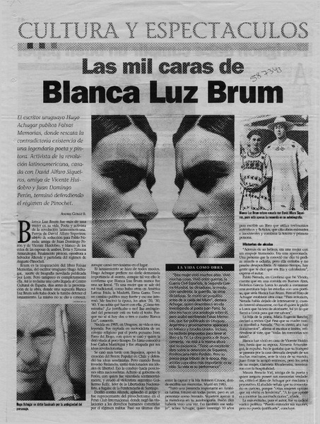 Las mil caras de Blanca Luz Brum  [artículo] Andrés Gómez B.