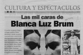 Las mil caras de Blanca Luz Brum  [artículo] Andrés Gómez B.