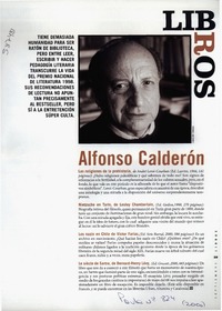 Alfonso Calderón  [artículo]