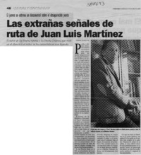 Las extrañas señales de ruta de Juan Luis Martínez  [artículo] Andrés Gómez B.
