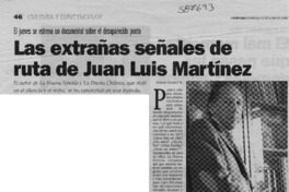 Las extrañas señales de ruta de Juan Luis Martínez  [artículo] Andrés Gómez B.