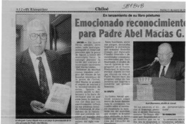 Emocionado reconocimiento para el Padre Abel Macías G.  [artículo]