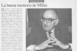 La buena memoria de Millas  [artículo] Emilio Filippi M.