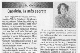 Dos mujeres íntimas  [artículo] Sucre Valenzuela Sura