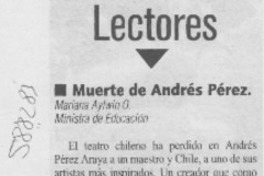 Despedida a Andrés Pérez