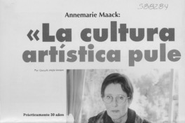 "La cultura artística pule el alma"  [artículo] Gonzalo Mejía Serrano