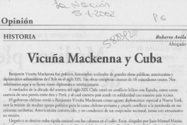 Vicuña Mackenna y Cuba