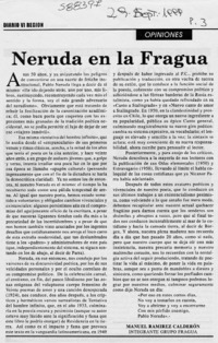 Neruda en la Fragua  [artículo] Manuel Ramírez Calderón