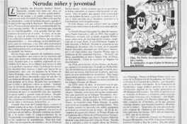 Neruda, niñez y juventud  [artículo] Darío de la Fuente