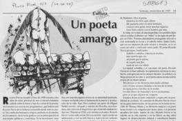 Un poeta amargo  [artículo] Luis Merino Reyes