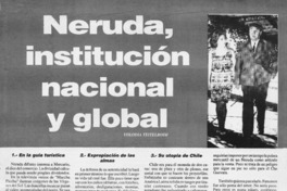 Neruda, institución nacional y global  [artículo] Volodia Teitelboim