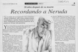 Recordando a Neruda  [artículo]