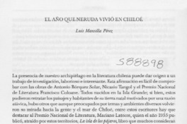 El año que Neruda vivió en Chiloé  [artículo] Luis Mansilla Pérez