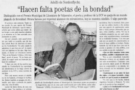 "Hacen falta poetas de la bondad"  [artículo] J. P. Dardel