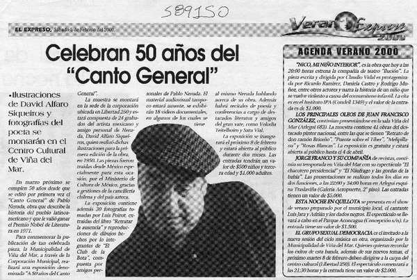 Celebran 50 años del "Canto General"