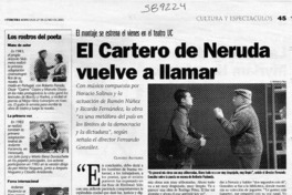 El cartero de Neruda vuelve a llamar