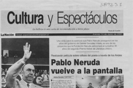 Pablo Neruda vuelve a la pantalla