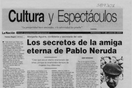 Los secretos de la amiga eterna de Pablo Neruda
