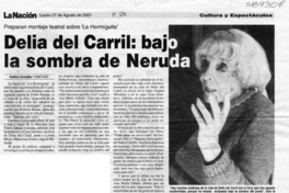 Delia del Carril, bajo la sombra de Neruda