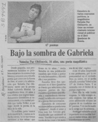 Bajo la sombra de Gabriela  [artículo]