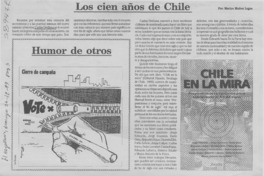 Los cien años de Chile  [artículo] Marino Muñoz Lagos