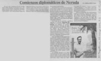 Comienzos diplomáticos de Neruda  [artículo] Marino Muñoz Lagos