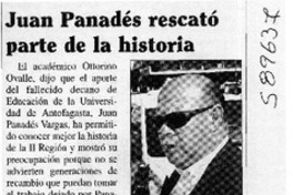 Juan Panadés rescató parte de la historia  [artículo]