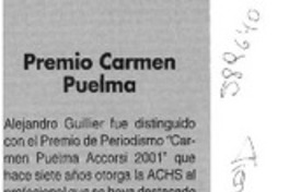 Premio Carmen Puelma