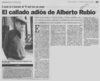 El Callado adiós de Alberto Rubio
