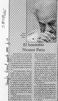 El honorable Nicanor Parra  [artículo]