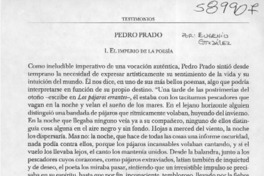 Pedro Prado  [artículo] Eugenio González