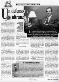 Un defensor a ultranza  [artículo] Delia Pizarro San Martín