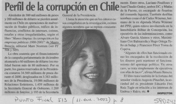 Perfil de la corrupción en Chile