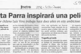 Violeta Parra inspirará una película  [artículo]