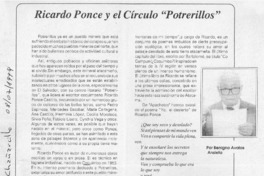Ricardo Ponce y el Círculo "Potrerillos"  [artículo] Benigno Ávalos Ansieta