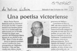 Una poetisa victoriense  [artículo] Carlos René Ibacache