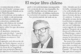 El mejor libro chileno  [artículo] Néstor Fuentealba