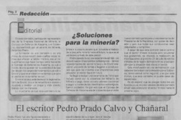 El escritor Pedro Prado Calvo y Chañaral  [artículo] Oriel Álvarez Gómez