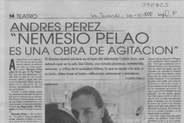 "Nemesio pelao es una obra de agitación"  [artículo] Leopoldo Pulgar I.
