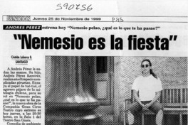 "Nemesio es la fiesta"  [artículo] Cristián Labarca B.