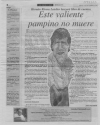 Este valiente pampino no muere  [artículo] José Ossandón