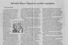 Salvador Reyes Figueroa, escritor copiapino  [artículo] Oriel Alvarez Gómez