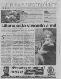 Liliana está viviendo a mil  [artículo] Leopoldo Pulgar I.
